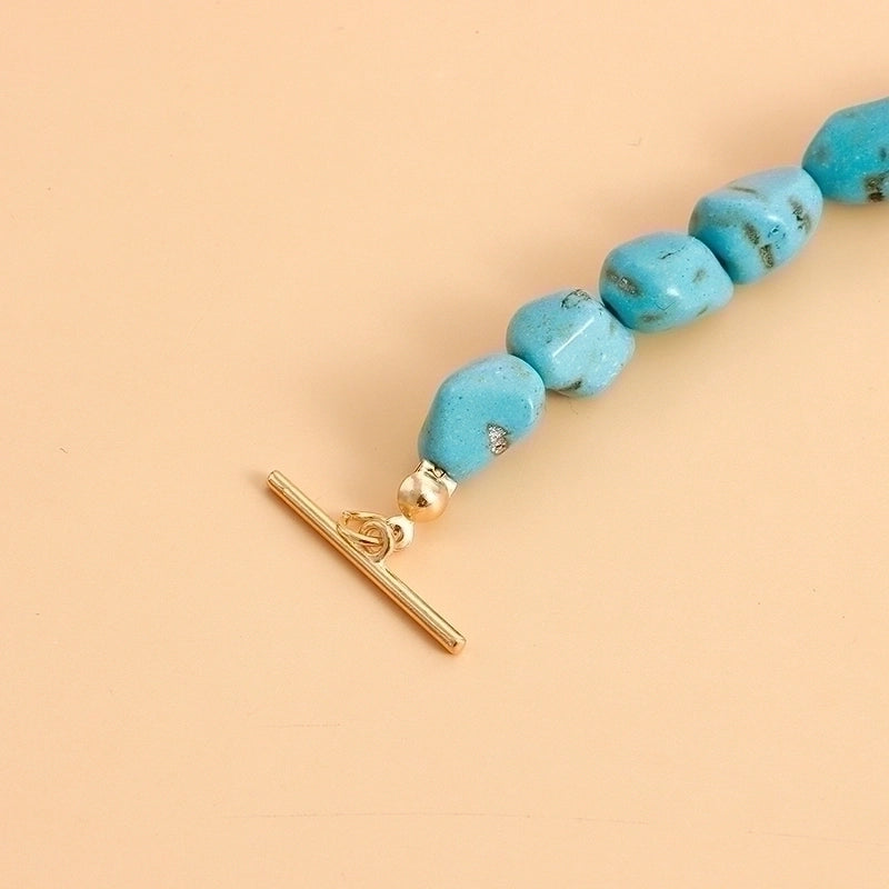 Casual Hip-Hop Irregular Plastic Turquoise  Choker In Bulk