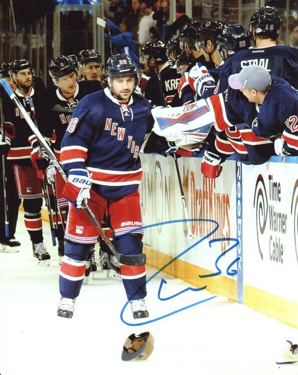 New York Rangers Mats Zuccarello Autographed Signed 8x10 NHL Photo Poster painting COA CC