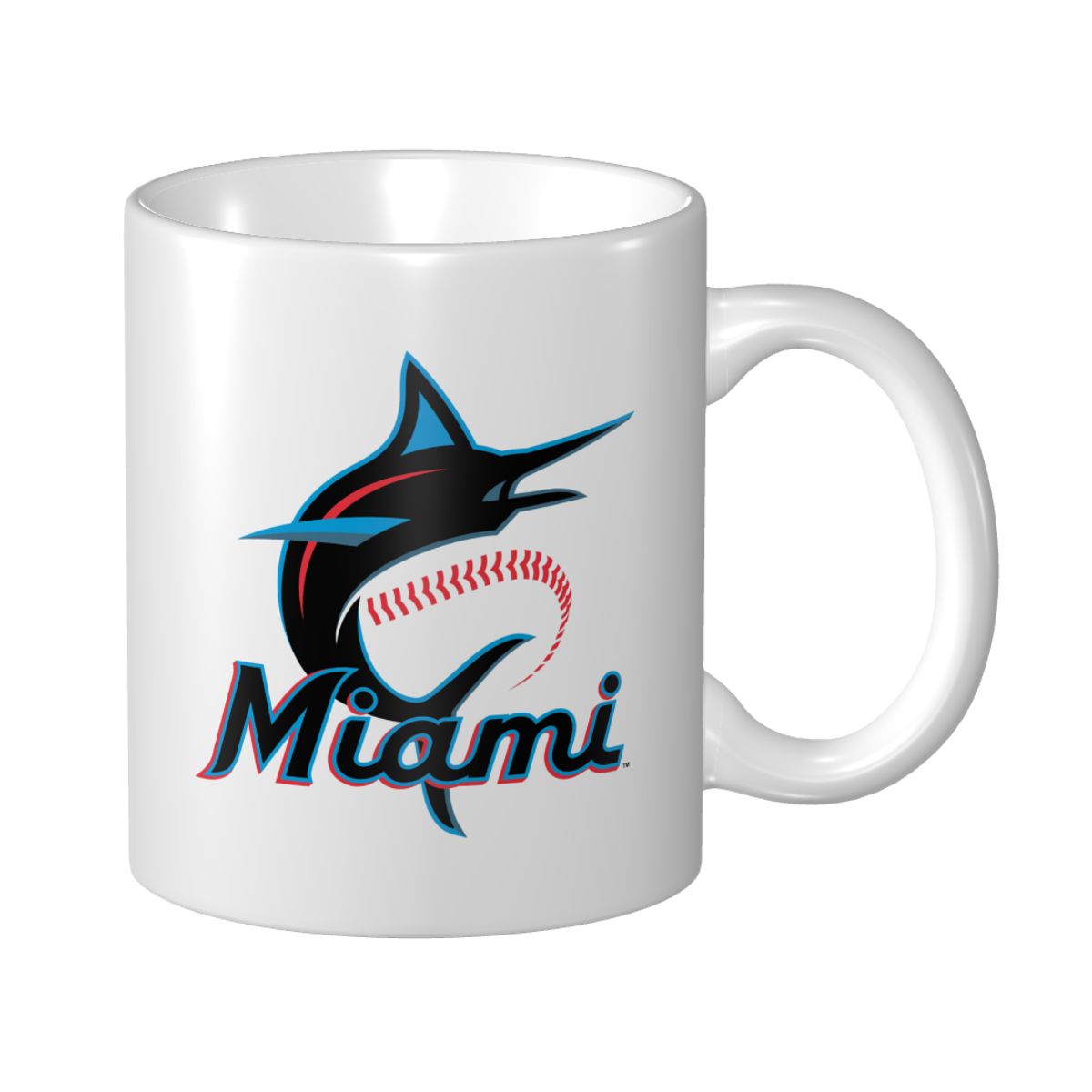 Miami Marlins Team Logo Ceramic Mug