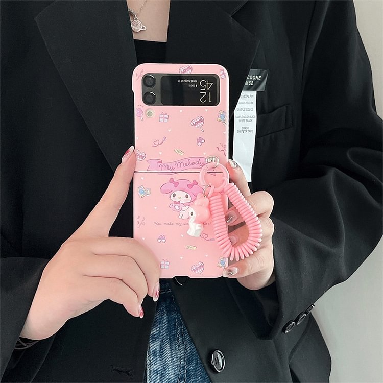 Sanrio Kawaii Phone Case For Samsung Z Flip  weebmemes