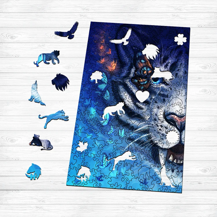 Ericpuzzle™ Ericpuzzle™White Tiger Wooden Jigsaw Puzzle