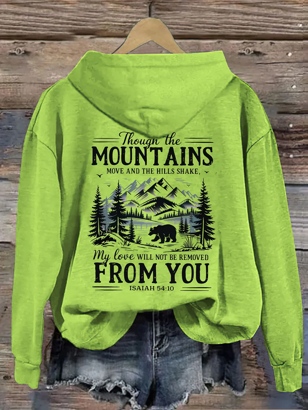 Though The Mountains Move Vintage Hoodie