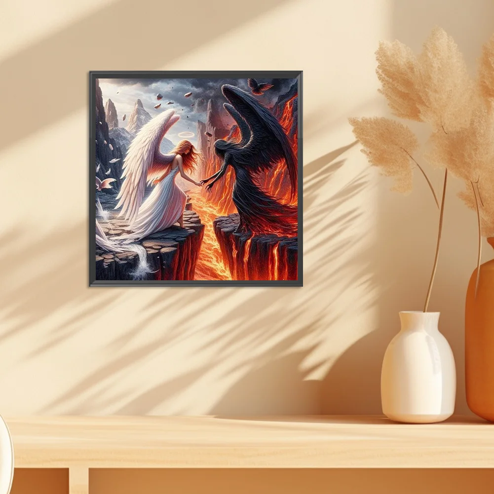 Diamond Painting - Full Square Drill - Angels and Demons(Canvas|45*45cm)