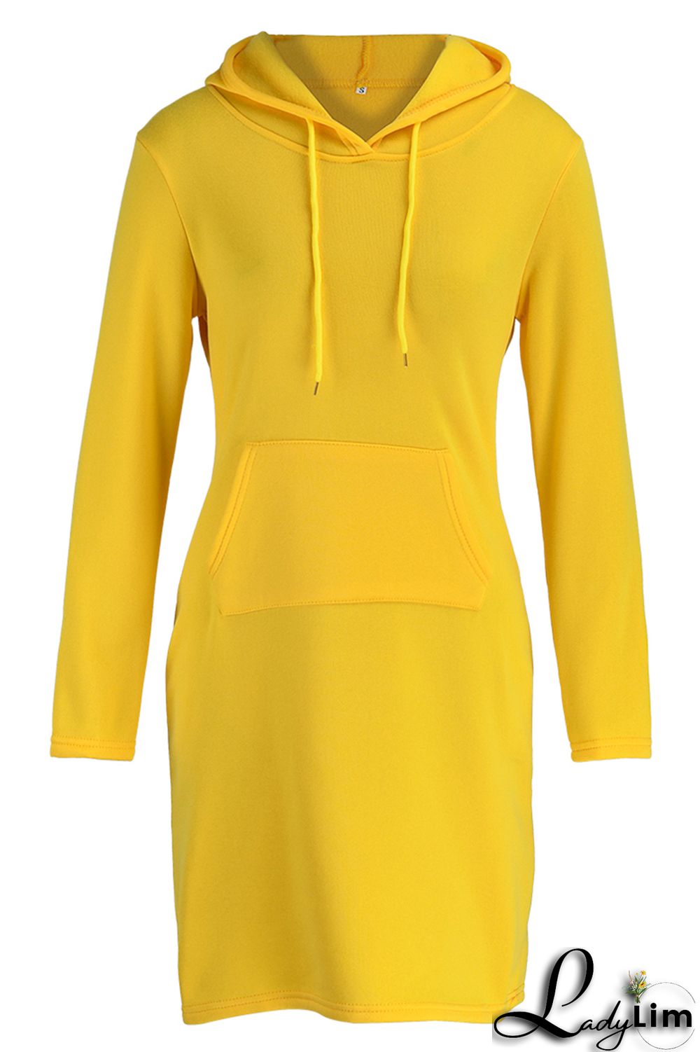 Red Fashion Casual Solid Patchwork Hooded Collar Long Sleeve Dresses