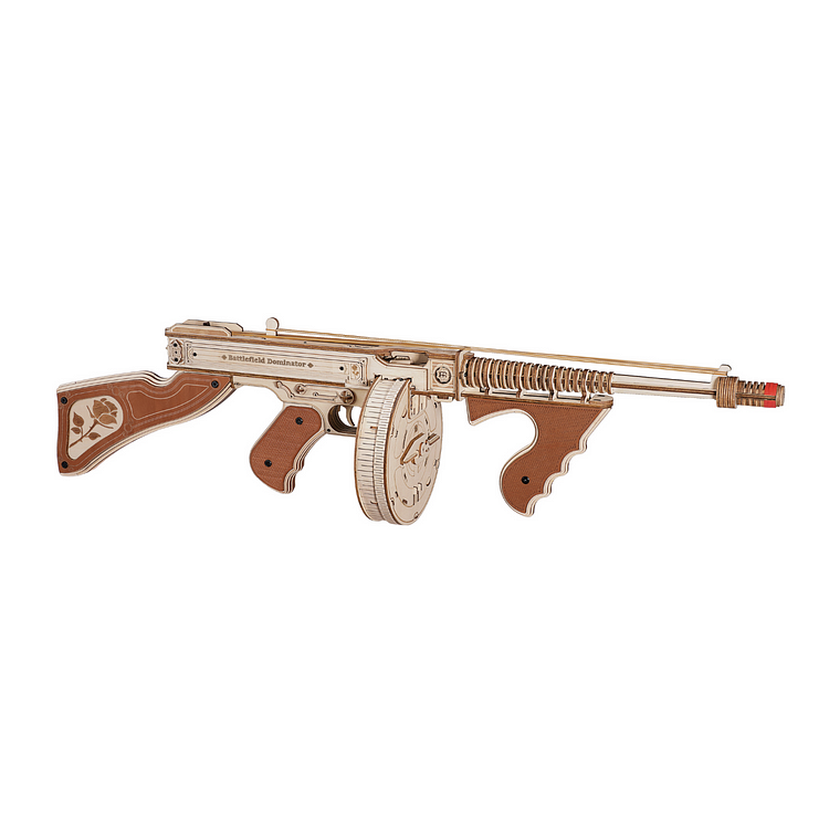 ROKR Thompson Submachine Toy Gun 3D Wooden Puzzle LQB01 | Robotime Online