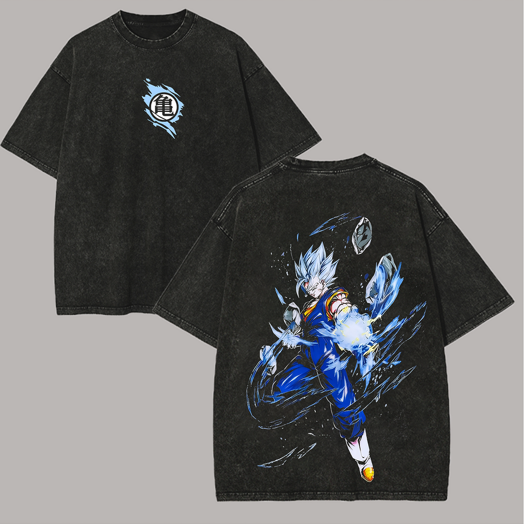 Dragon Ball Printed Unisex Washed T-Shirt