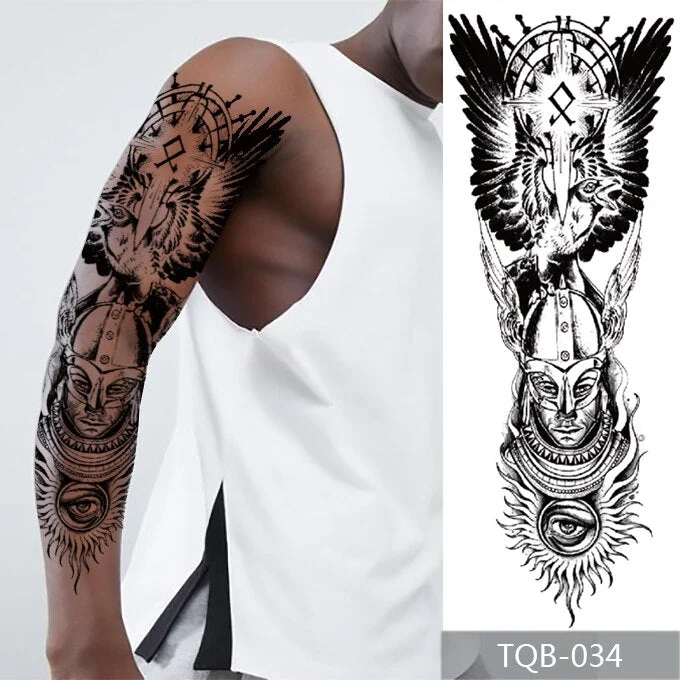 Waterproof Temporary Tattoo Stickers Skeleton Skull Tatoo Temporary Tattoos Men Fake Tattoo Woman Art Waterproof Tattoo Stickers