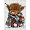 Cute Cow - 11CT Stamped Cross Stitch - 30*40cm - Animal