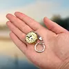 1pc Alloy Fishing Reel Drum Pendant Keychain Fishing Wheel Pendant Angler Gift