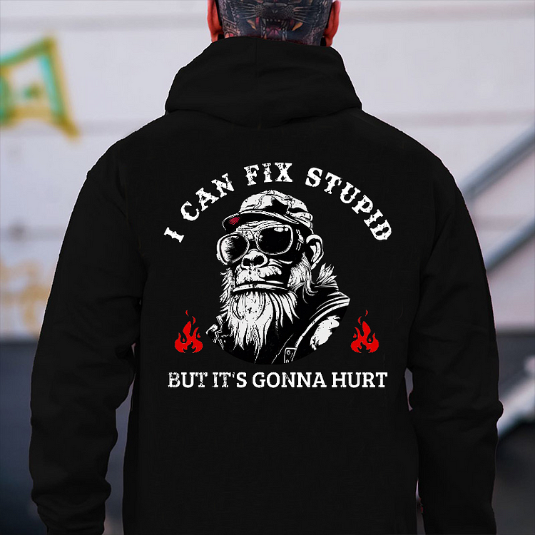 I Can Fix Stupid But It's Gonna Hurt Hoodie