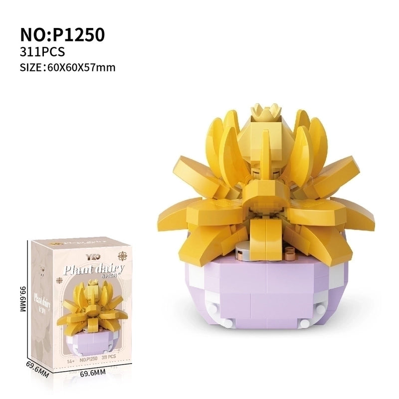 Building Toys Flower Plastic Toys