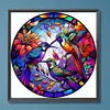 Hummingbird Glass Painting-Paint by Numbers Acrylic Painting 40*40CM(HOT)
