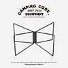 Camping Foldable Metal Stand Aluminum Alloy Box Stand for Outdoor Picnic Fishing