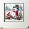 Bonhomme De Neige D&rsquo;Hiver-Perceuse Ronde Peinture Diamant-30*30CM