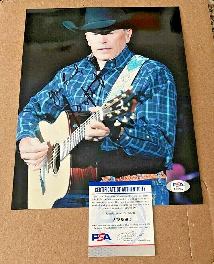 GEORGE STRAIT SIGNED COUNTRY MUSIC LEGEND 8X10 Photo Poster painting PSA/DNA CERTIFIED #3