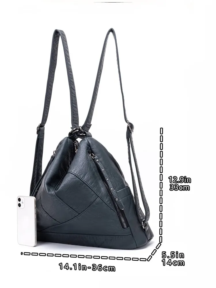 Stitch Detail Hobo Bag