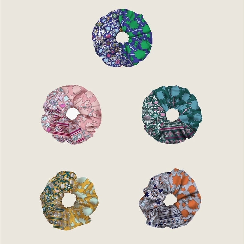 Women’s Retro Sweet Printing Cloth Hair Tie