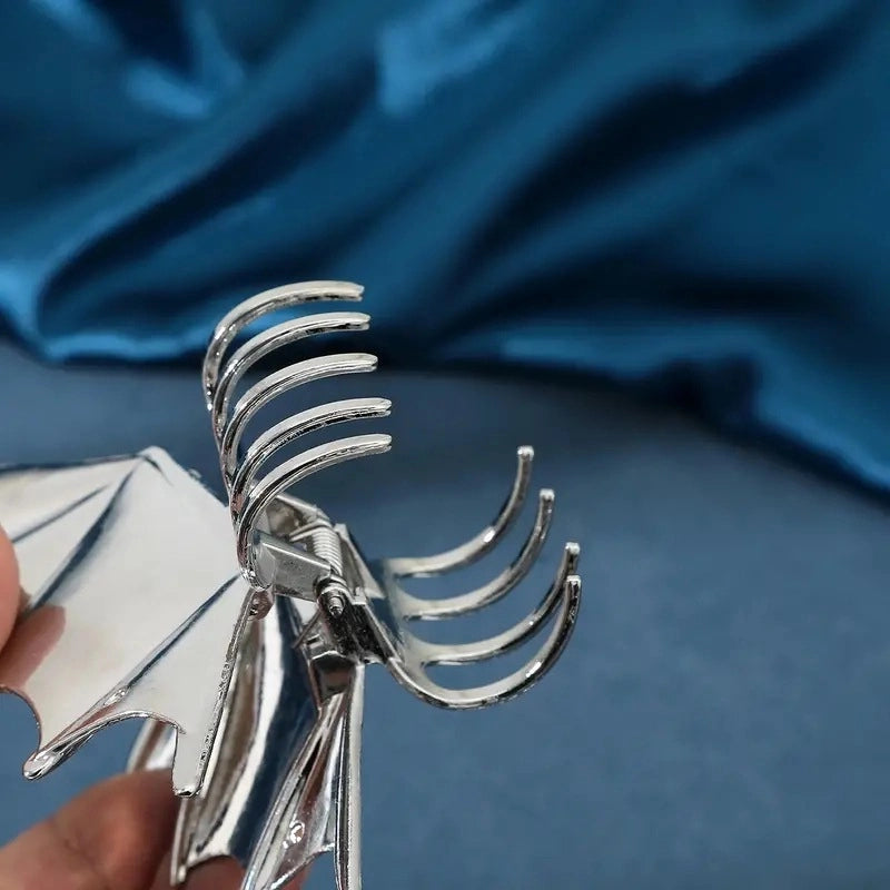 Halloween Elegant Lady Streetwear Women’s Bat Metal Plating Hair Claws