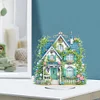 DIY Flower House Acrylic Diamond Painting Desktop Ornaments