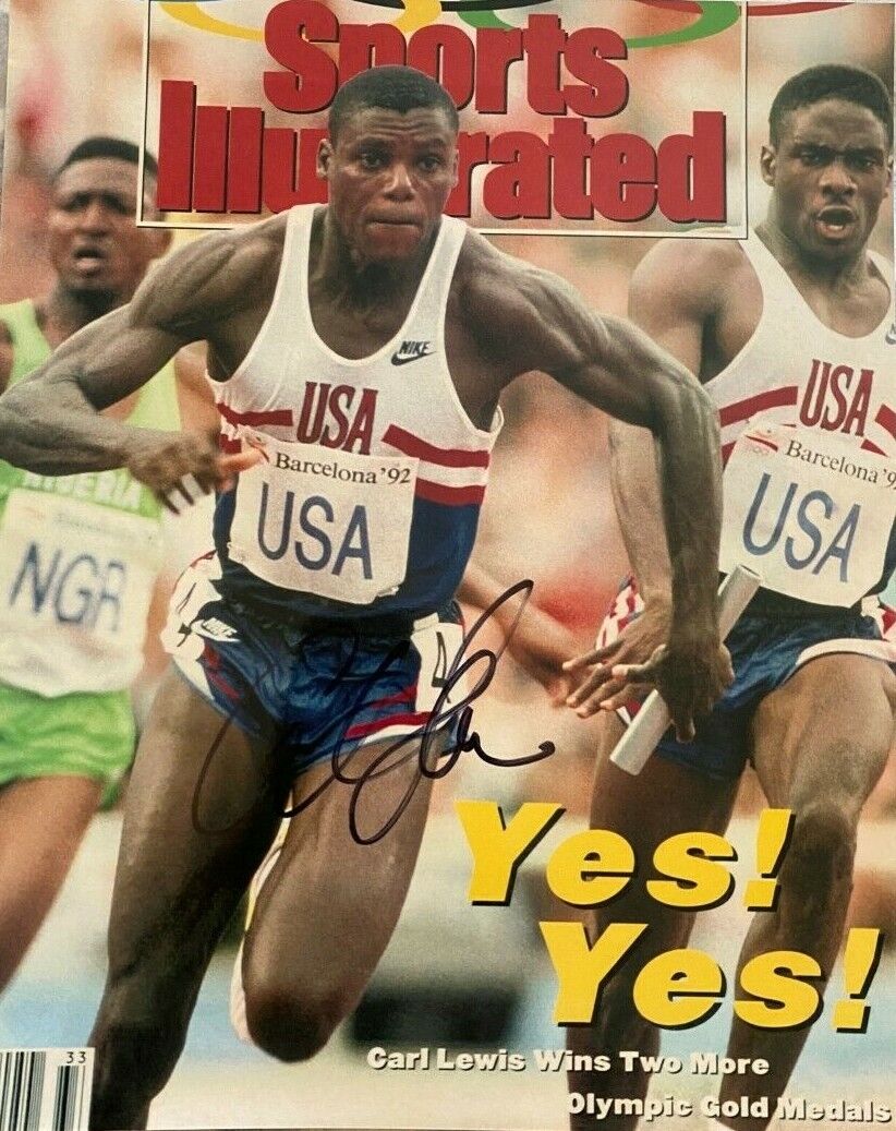 Carl Lewis signed autographed 8x10 Sports Illustrated Photo Poster painting Rare