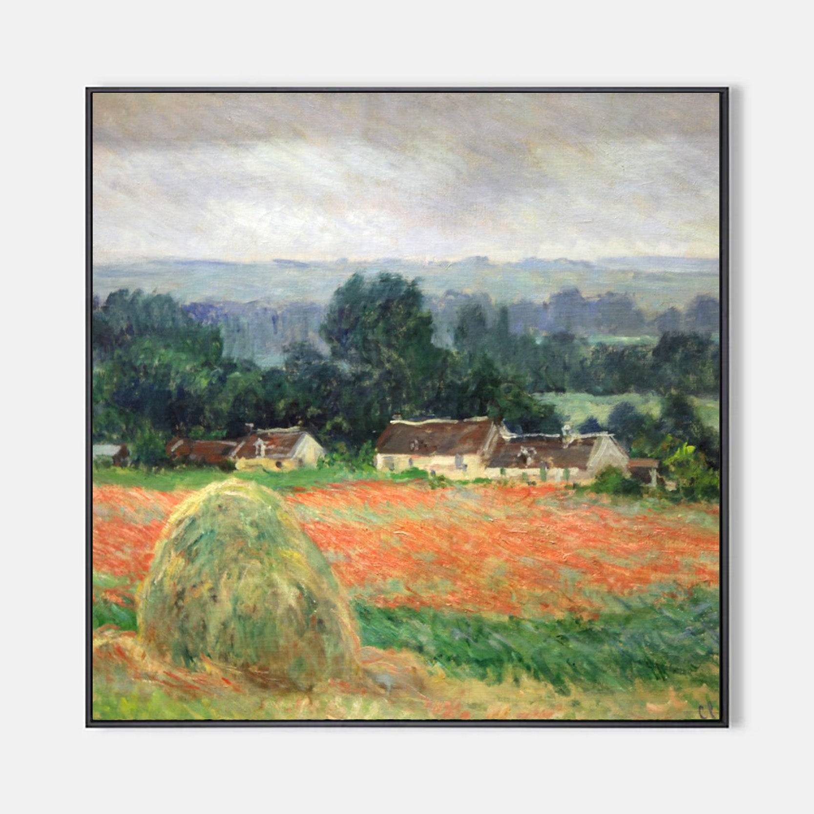 Arabelart Haystack at Giverny Monet - Canvas or Wall Art AR898