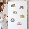 6Pcs Regenbogen Wolke - 5d DIY Handwerk Aufkleber Magnet
