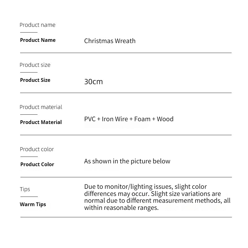 Tegooe Premium Christmas Wreath Collection