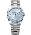 Rolex Oyster Perpetual Day-Date 40 in Platinum with Ice-Blue Dial Men's Watch 228236-0012