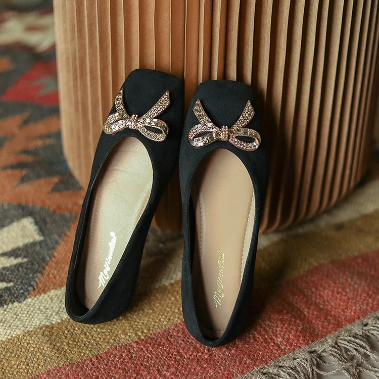 Rhinestone Bow Elegant Shoes  Stunahome.com