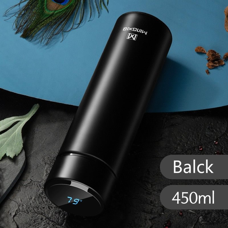 450ml Smart Temperature Display Stainless Steel Thermos Vacuum Flask  Mug Coffee Travel Sport Portable Water Bottle Thermos Cup