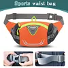 Nylon Phone Belt Bags Elastic Running Waistpack for Outdoor Sport (Orange)