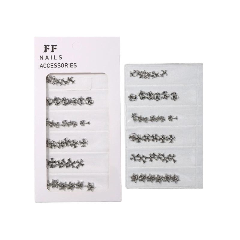 Retro Punk Cross Plastic Nail Decoration Accessories 1 Piece