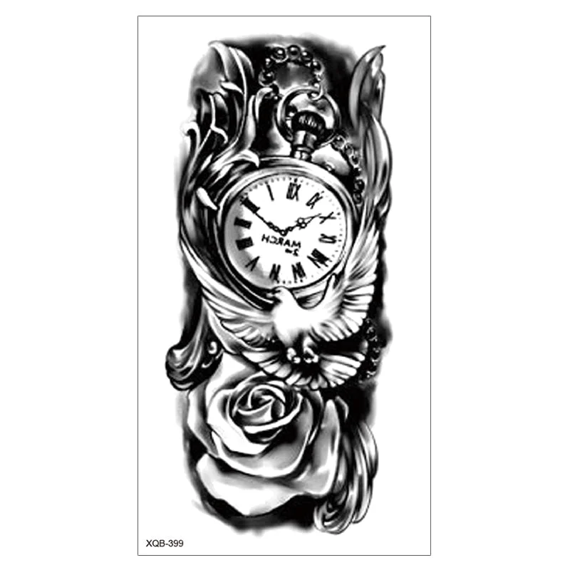 Lion King Waterproof Temporary Tattoo Stickers Body Art Fake Tatoo Animal Realistic Tribal Tiger Arm Sleeve transferable tattoo