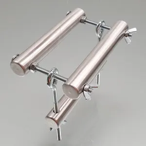 pornhint Pornhint Tight Squeeze Ball Splitter / Crusher CBT Aluminum Penis Vice Chastity Device from Ballistic Metal Cock Ball Crushing BDSM