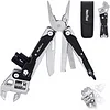 W4 Adjustable Ratchet Multi Tool, 11-in-1 Folding EDC Tool