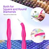 uk.everydayedeals Diamond Painting Drill Pen with 5 Tip Nibs(13x1.9cm)for DIY Craft Comfort Grip and Faster Drilling