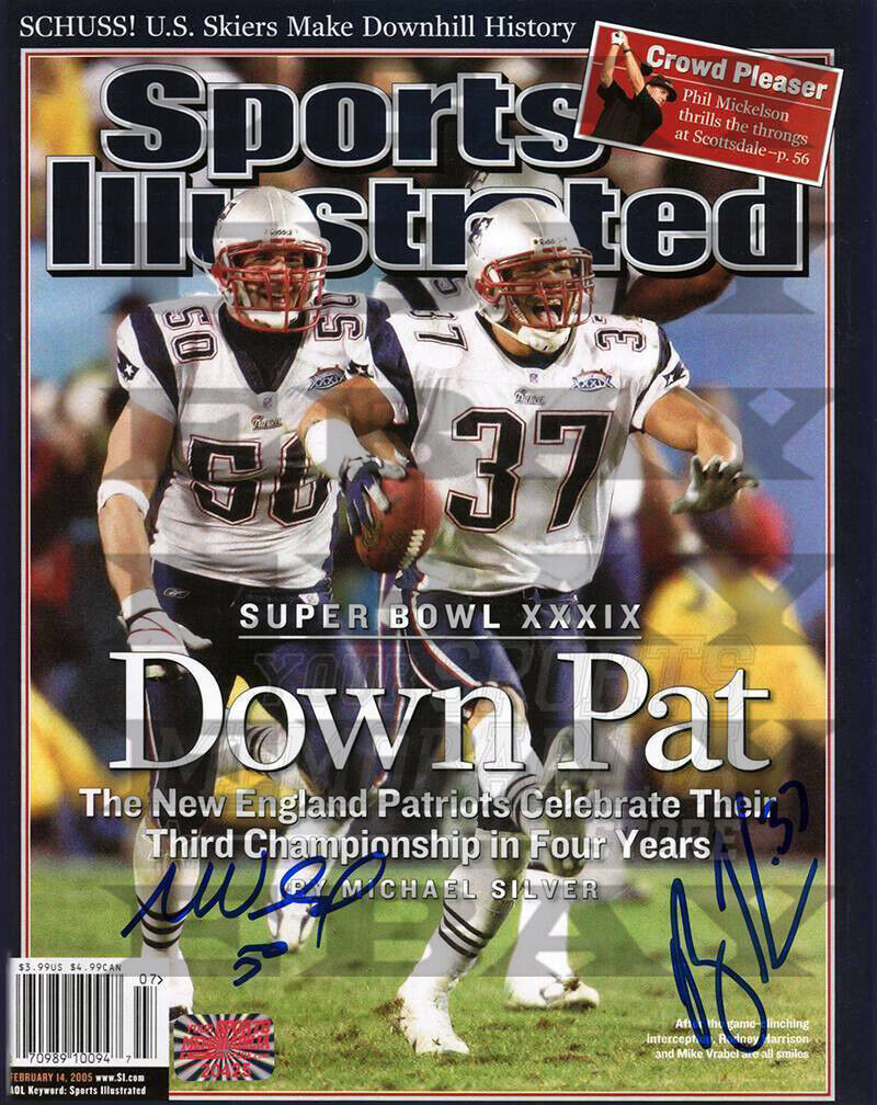 Rodney Harrison Mike Vrabel New England Pa Autographed Signed 8x10 Photo Poster painting Reprint