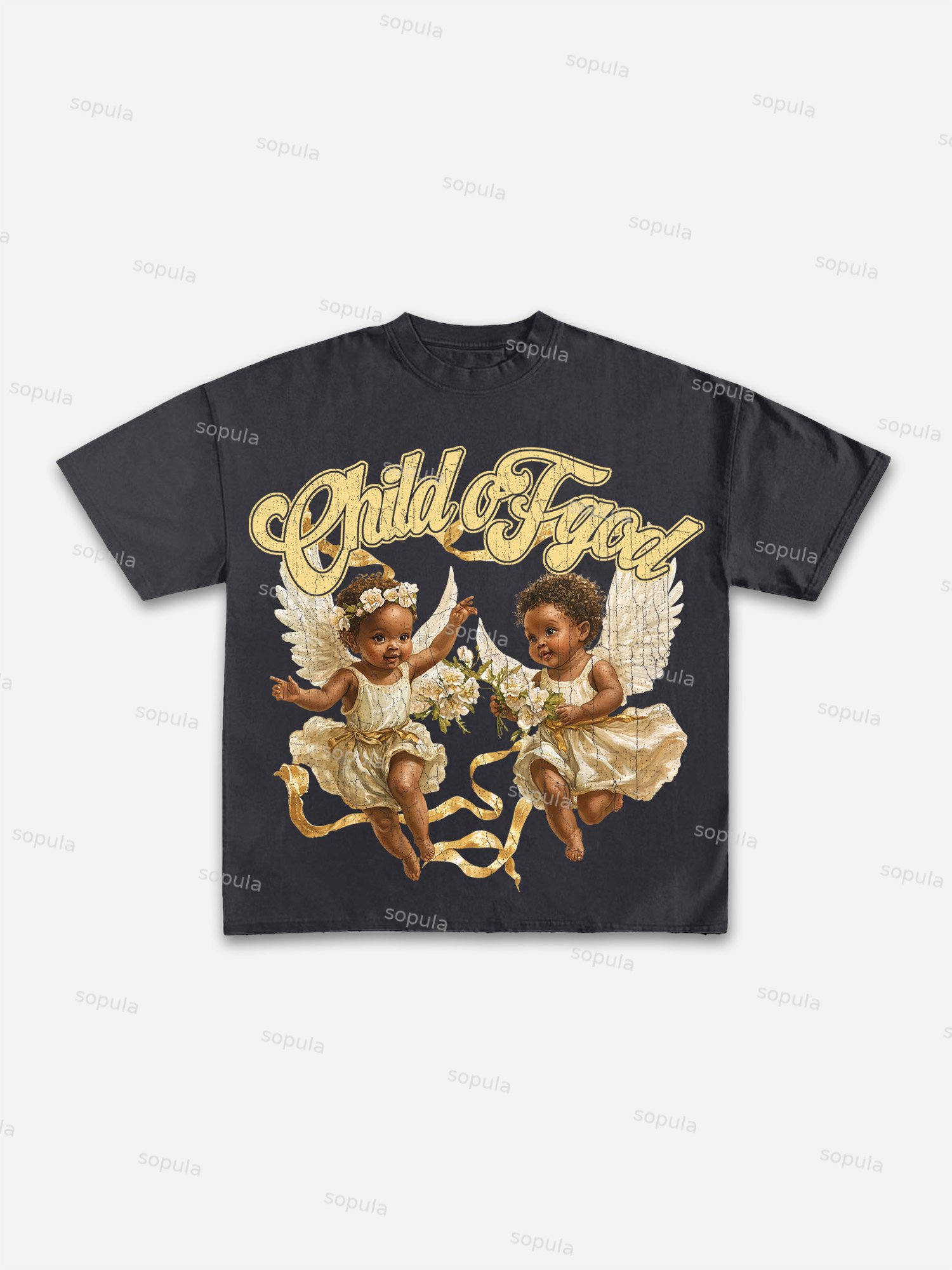 Child Of God Print Cotton T-shirt - Sopula｜Premium Graphic Tees & Graphic Clothing