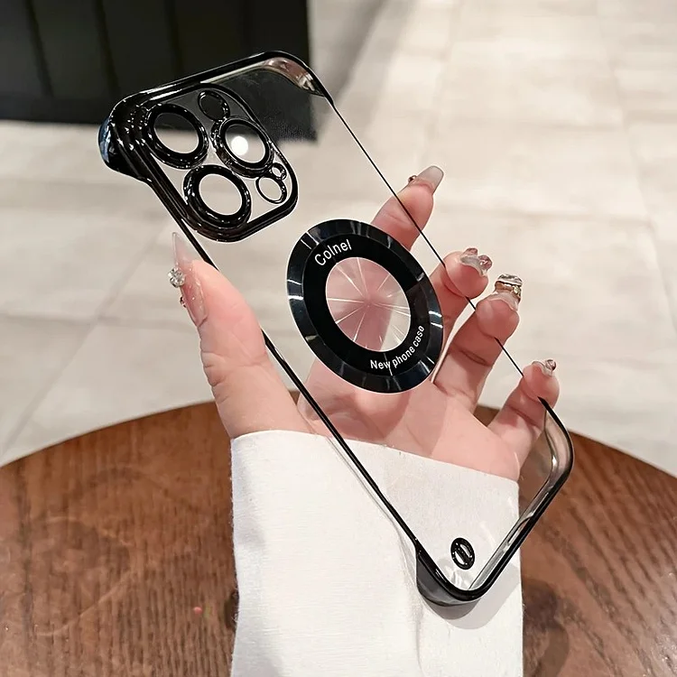New Ultra-thin Magnetic Absorption Frameless Mobile Phone Case For iPhone  Etrgadget- Smartphone Cases & Covers | Accessories