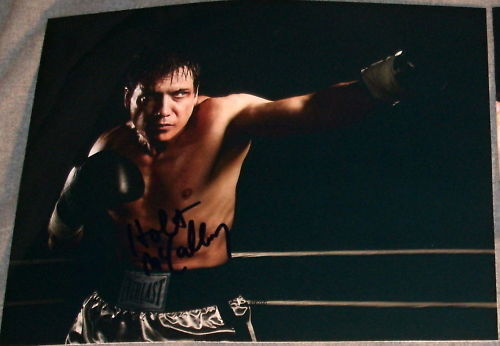 HOLT MCCALLANY SIGNED AUTOGRAPH LIGHTS OUT GLOVES Photo Poster painting