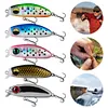 5pcs Mixed Colors Minnow Fishing Lures Artificial Hard Bait Wobbler Fishing Bait
