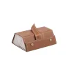 Leather Multi-Grid Glasses Box Hand-Folding Sunglasses Box Sun Glasses Box Jewelry Storage Box