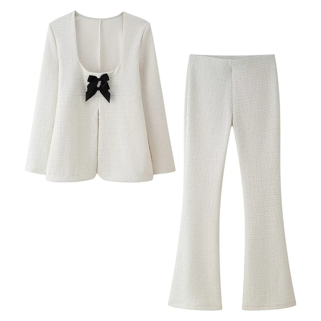 Nigikala Nigikala Women's Fashion Stylish Round Collar Trousers