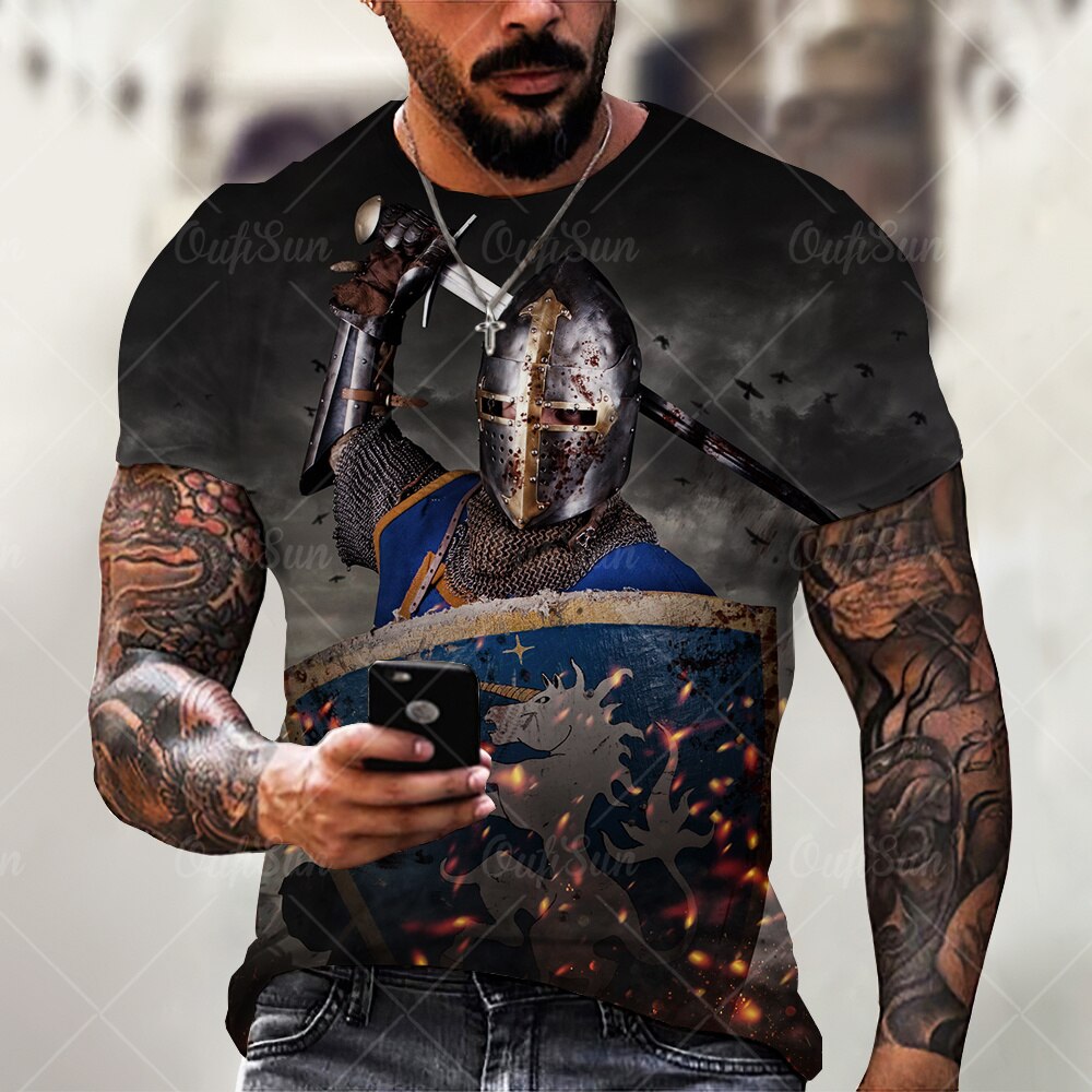 

Knights - 3D Printed Men T Shirt, Xl, 501 Original