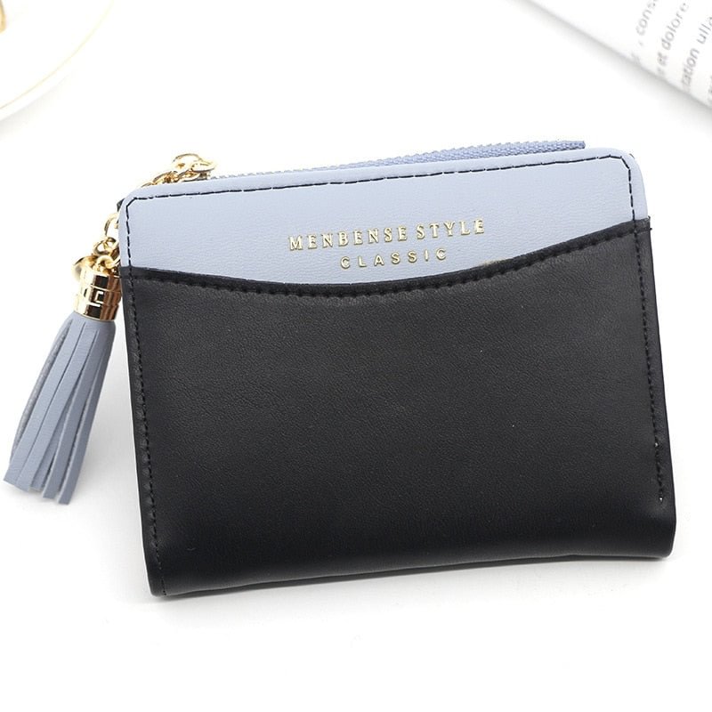 Coin Purse Leather Women Short Zipper Tassel Student Cute Mini Coin Bag Small Wallet Keychain Bag Wallets Porte Monnaie Femme