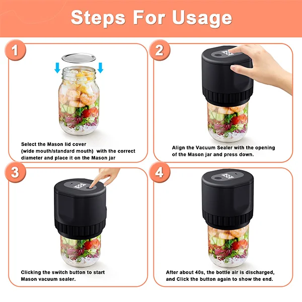SAKER® Electric Vacuum Sealer For Mason Jars