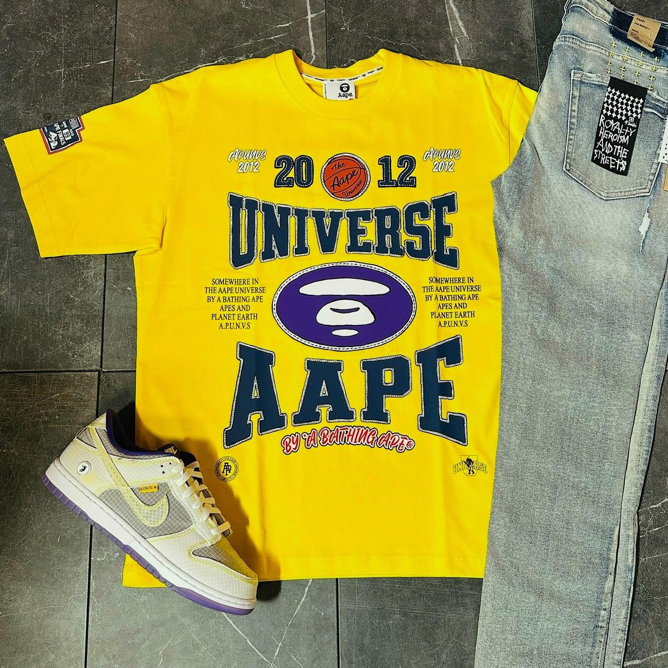 2012 Universe Aape Cotton Short Sleeve T-Shirt