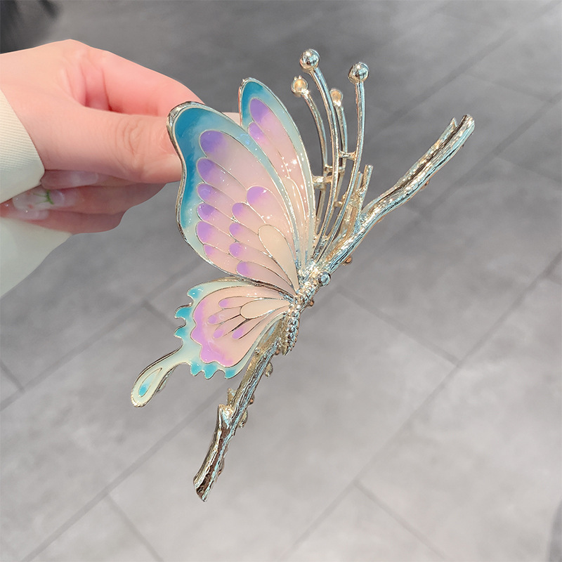 Butterfly hair claws