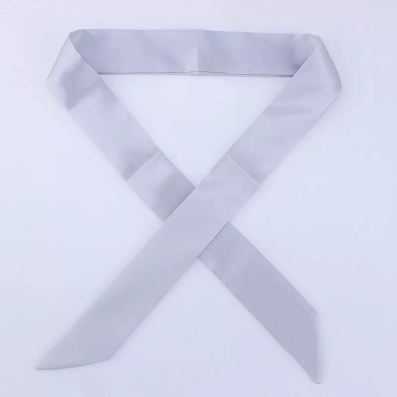 Women’s Minimalist Solid Color Satin Silk Scarves