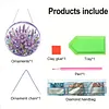 Kit d&eacute;coratif de soleil en diamant floral violet 7,87x7,87 in